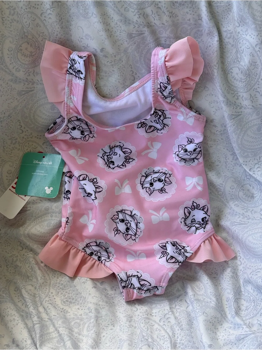Disney The Aristocats Marie Pink Ruffle One-Piece Swimsuit